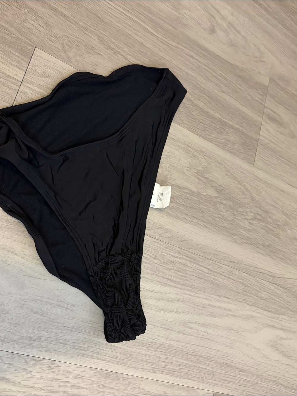 Laundry By Shelli Segal Black High-Cut Bikini Bottom